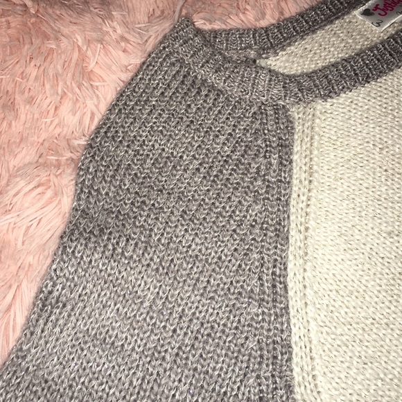 Justice Girl’s Owl Graphic Color Block Two Tone Cozy Knit Sweater - Picture 3 of 6